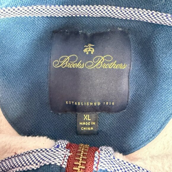 Brooks Brothers 1/4 Zip Comfort Sweatshirt Red Men’s Size XL - Picture 2 of 7